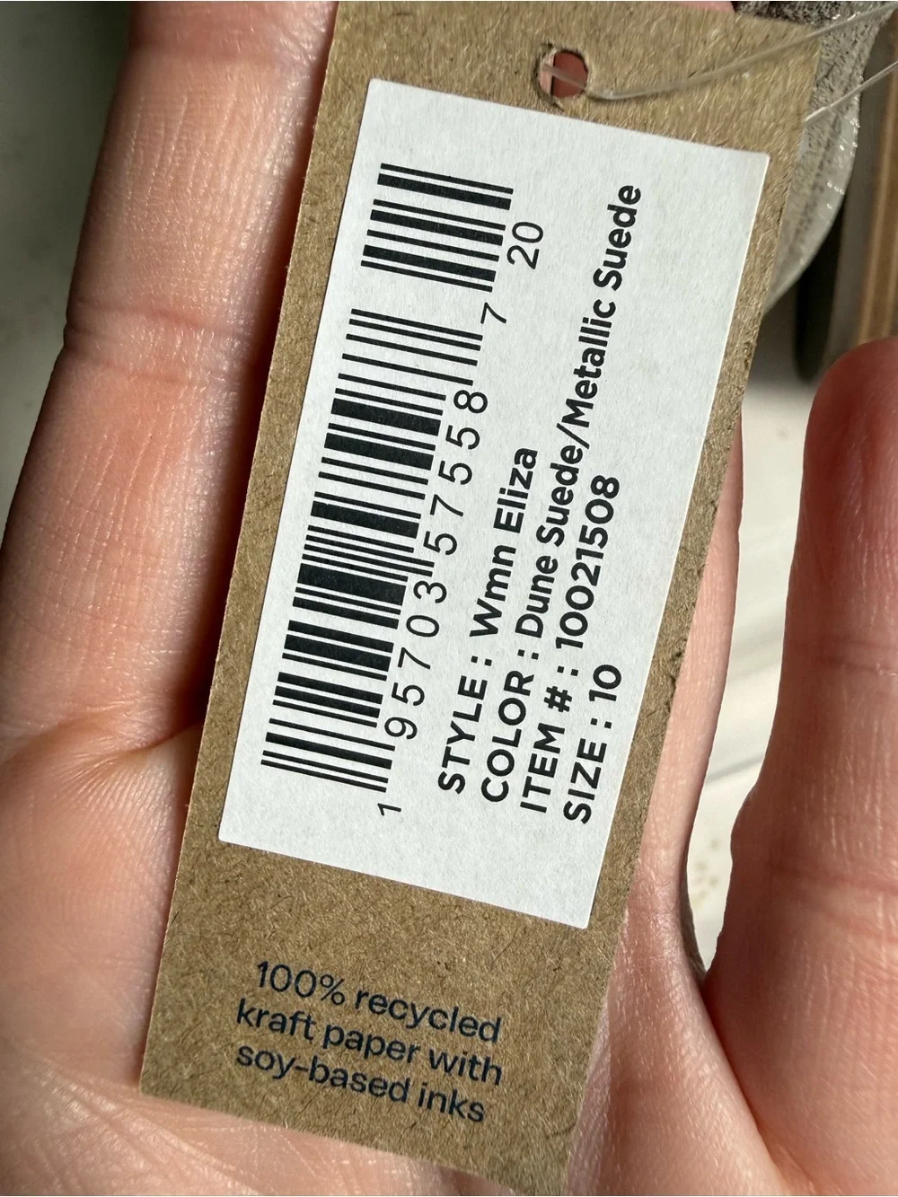 TOMS Eliza Suede Bootie - Dune Metallic Suede - Women’s 10 NWT
